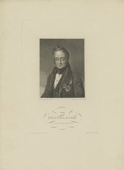 カール・ロベルト・ネッセルローデ伯爵の肖像 1780～1862年、1832年。 作： F. L. Lehmann