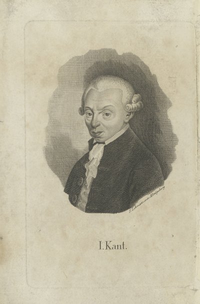 イマヌエル・カントの肖像 1724-1804 年、1820 年頃。 作： F. L. Lehmann