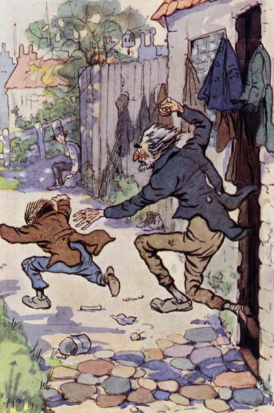 デビッド・カッパーフィールド」のイラスト（カラーリトグラフ 作： F. M. B. Blaikie