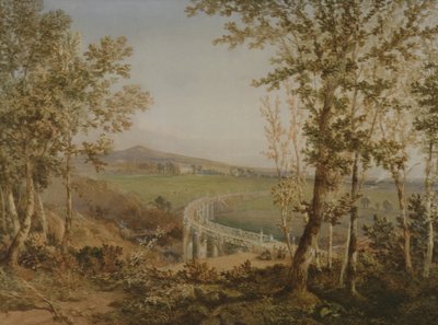 上から見た同じ鉄道高架橋の眺め、1849年頃 作： F. S. Cook