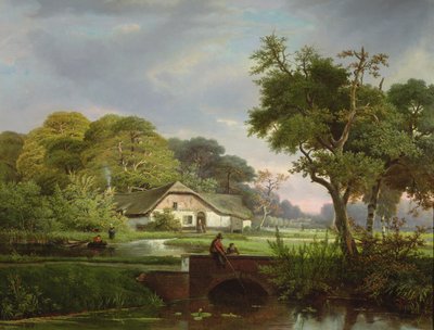 川の風景 作： F. and Meyer Courtens
