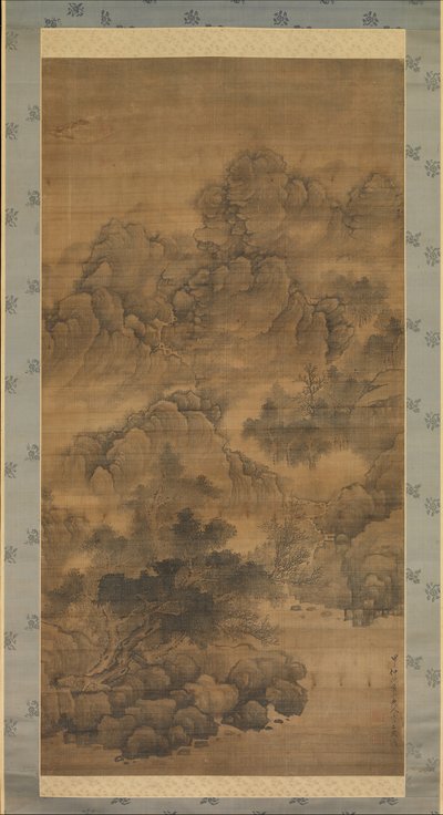 曇った山脈、1684年。 作： Fa Ruozhen