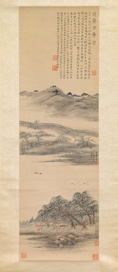 詩のニッチでのエレガントな集まり 作： Fa Shishan et al., Chinese