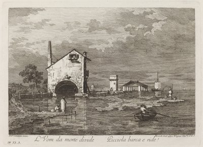 死の逃走が分断… 作： Fabio Berardi after Canaletto