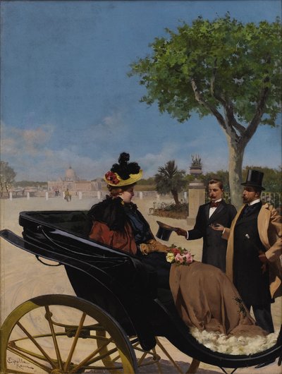 1878年にボルゲーゼ公園に到着。 作： Fabio Cipolla