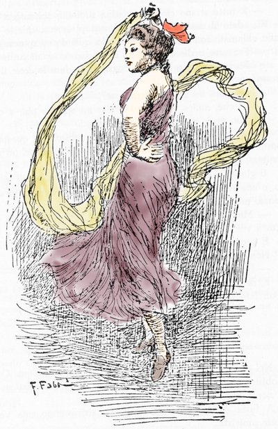 パリのジャコモ・カサノバ (1725-1798) の通過中のマリー・アン・ド・クピウス・デ・カマルゴ・ディ・ラ・カマルゴ (1710-1770) ダンサーの肖像 作： Fabio Fabbi