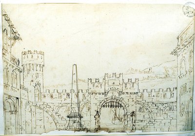 アントニオ・ヴィヴァルディが1763年にトリノで上演したオペラ「悲歌」の、F.ガリアーリによる舞台装置。ミラノのアカデミア・デッレ・ベレ・アルティにて。 作： Fabrizio Galliari