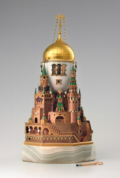 イースターエッグモスクワクレムリン、1904〜1906年 作： Factory Fabergé Russian Master