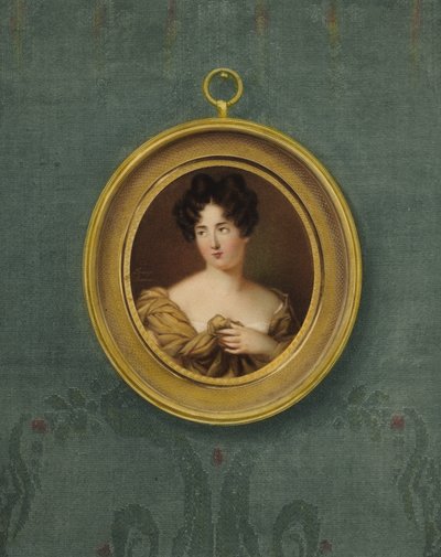 女優ダーマーと思われる女性の肖像 作： Fanny Charrin