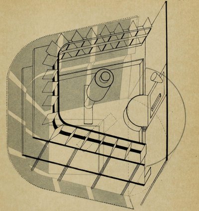 Uシアター。バウハウスの舞台から1925年のバウハウスの舞台。 作： Farkas Molnar