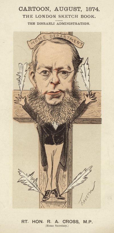 R・A・クロス（英国保守党の政治家、ベンジャミン・ディズレーリ政権の内務大臣 作： Faustin (b.1847)