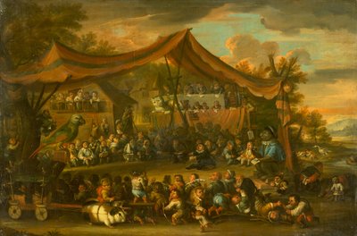 動物とピグミーの間の法律裁判、不明 作： Faustino Bocchi or Boccasi