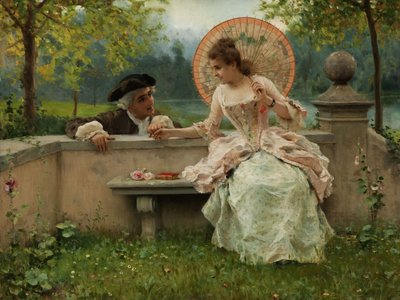 公園での恋の会話 作： Federico Andreotti