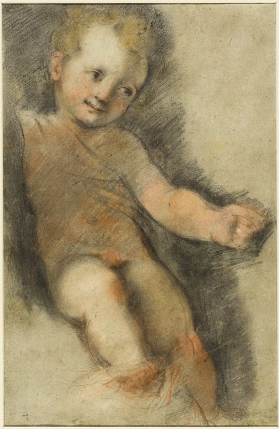 キリストの子サン・ジョヴァンニの聖母のための習作 作： Federico Barocci