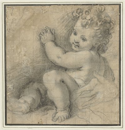マリアの手を持つ幼子キリスト 作： Federico Barocci