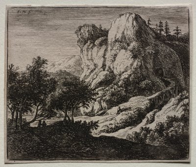 4つの風景：曲がりくねった木の橋 作： Federico Barocci