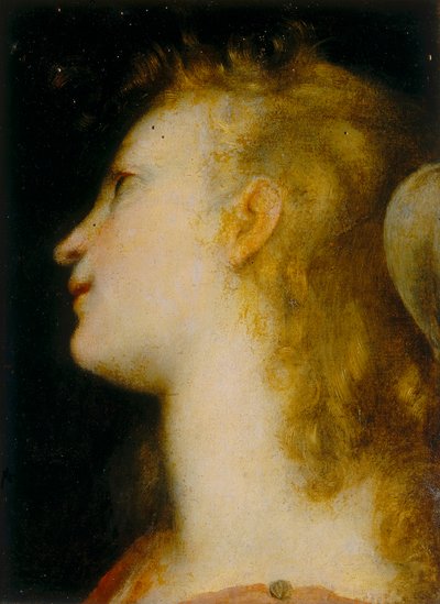 天使の頭 作： Federico Barocci