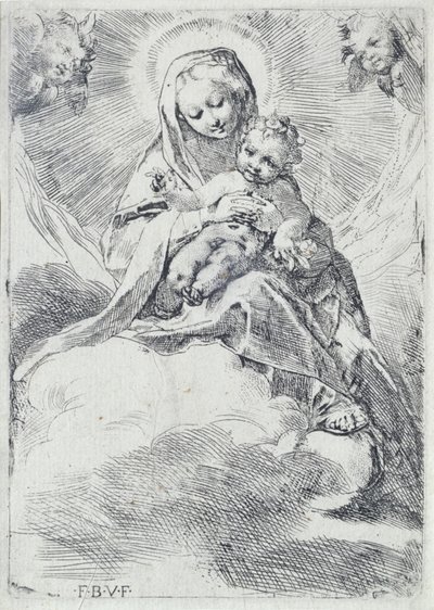 雲の中のマドンナ 作： Federico Barocci