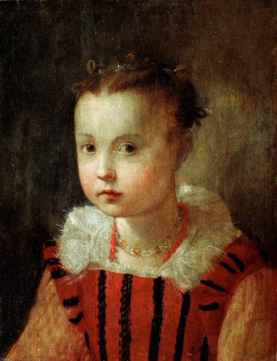 16世紀または17世紀初頭の少女の肖像画 作： Federico Barocci