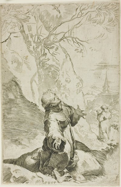 聖痕を受ける聖フランチェスコ 作： Federico Barocci