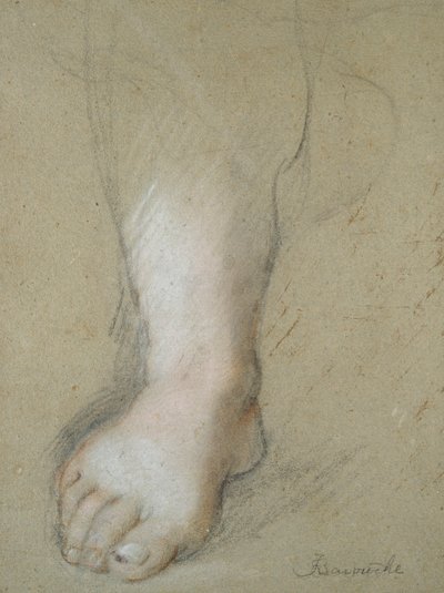 足の研究、16世紀後半 作： Federico Barocci