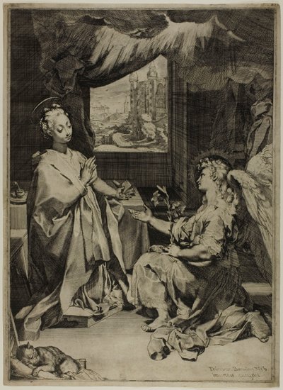 受胎告知 作： Federico Barocci