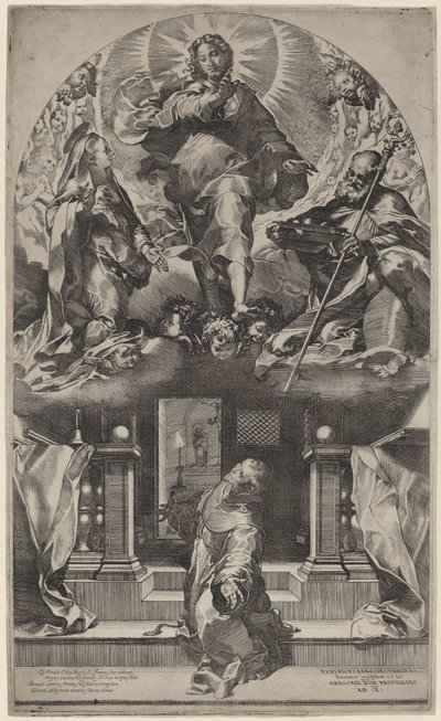 聖フランシスのビジョン 作： Federico Barocci