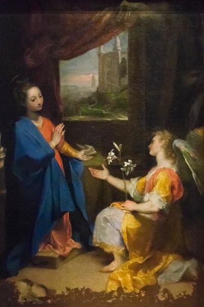 Ilmoitus, alttaritaulu 作： Federico Fiori Barocci or Baroccio