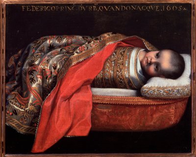 ウルビーノ公爵フェデリコ・ウバルド・デッラ・ローヴェレの肖像（幼児） - 絵画 作： Federico Fiori Barocci or Baroccio