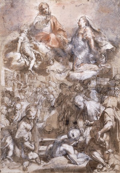 マドンナデルポポロ 作： Federico Fiori Barocci or Baroccio