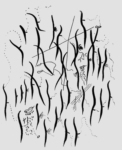 公園、「Romancero Gitano」のイラスト 作： Federico Garcia Lorca