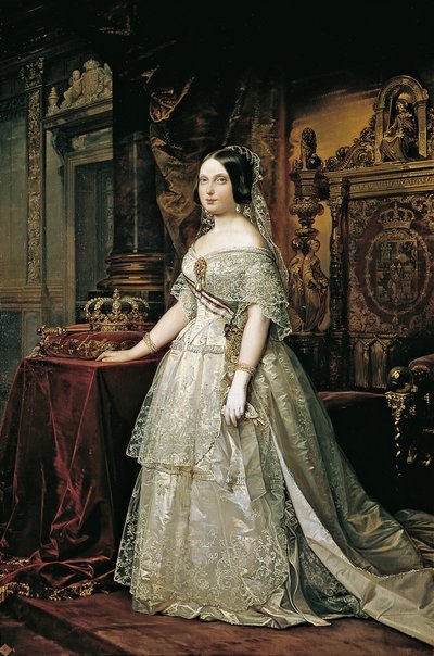 スペインのイザベラ2世 作： Federico de Madrazo y Kuntz