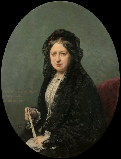 マリア・エンカルナシオン・クエト・デ・サアベドラ、リヴァス公爵夫人 作： Federico de Madrazo y Kuntz