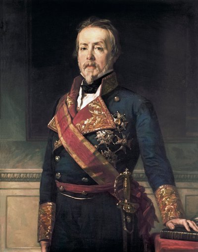 スペインの軍事貴族・政治家、エバリスト・フェルナンデス・デ・サン・ミゲル・イ・ヴァレドール（1785-1862）の肖像 作： Federico de Madrazo y Kuntz