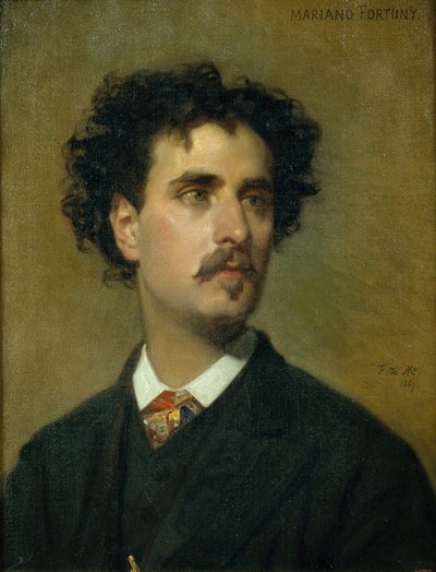 マリア・フォーチュニーの肖像 作： Federico de Madrazo y Kuntz