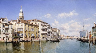大運河、ヴェネツィア、1883 作： Federico del Campo