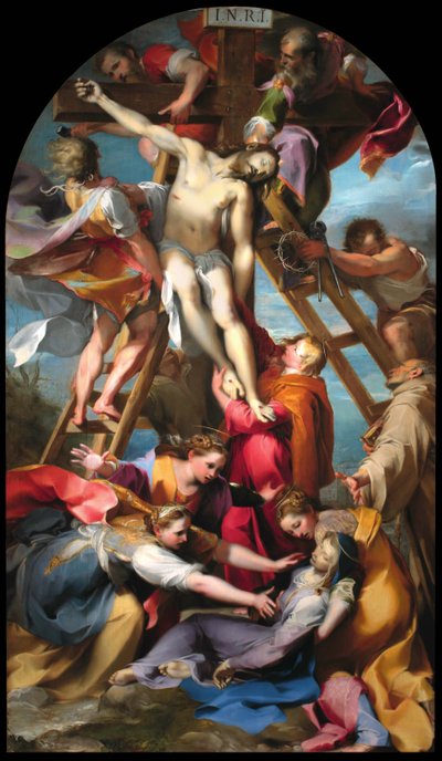 十字架からの降下、1569年。 作： Federigo Barocci