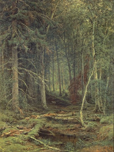 1872年秋の森の沼 作： Fedor Aleksandrovich Vasiliev