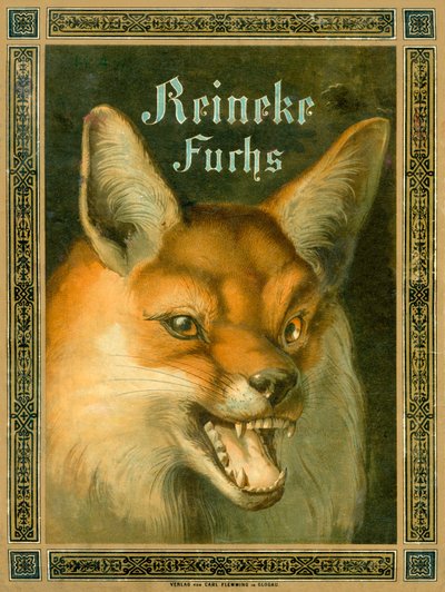 レイナード・ザ・フォックス、または「Reineke Fuchs」の表紙 作： Fedor Alexis Flinzer