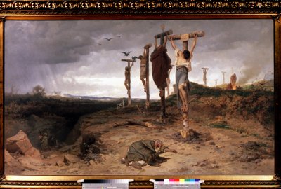 呪われた野原、古代ローマ帝国の処刑場。 Feodor Andreyevich Bronnikov（1827-1902）による絵画、キャンバスに油彩 作： Fedor Andreevich Bronnikov