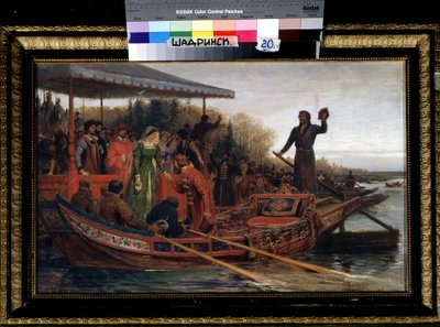 大公のレセプション（ツァレヴナのレセプション）。 Feodor Andreyevich Bronnikov（1827-1902）による絵画、キャンバスに油彩 作： Fedor Andreevich Bronnikov