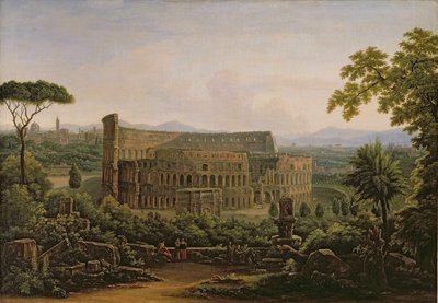 1816年、ローマのパラティーノの丘からのコロシアムの眺め 作： Fedor Mikhailovich Matveev