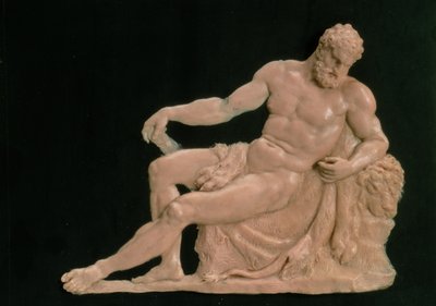 安静時のヘラクレス、1806年頃（スレートにワックス） 作： Fedor Petrovich Tolstoy