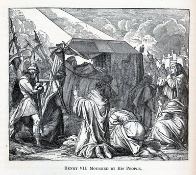 1882年、人々に追悼されるヘンリー7世 作： Fedor Reusche