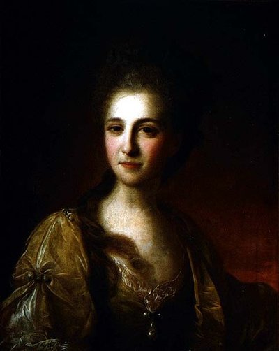 無名の女性の肖像」1770年頃（油彩・キャンバス） 作： Fedor Stepanovich Rokotov