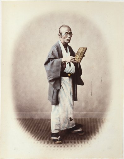 書記官、1868年頃 作： Felice Beato