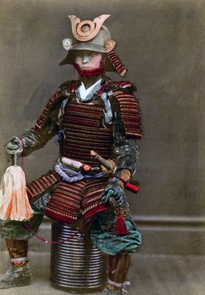鎧を着た侍、1882年 作： Felice Beato