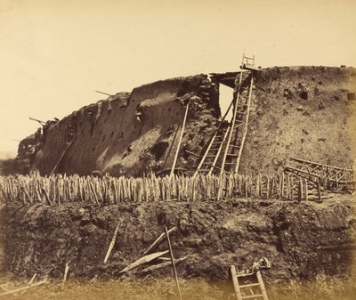 フランス軍が進入した角度（1860年8月21日 作： Felice Beato