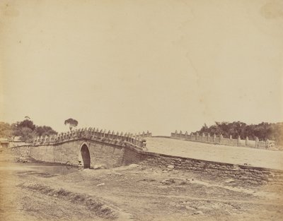 1860 年 9 月 21 日、ペキン近郊のパリチアン橋、中国帝国軍との戦いの現場 作： Felice Beato