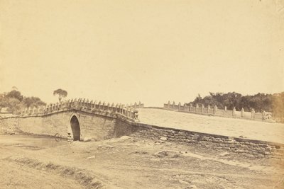 1860年9月21日、中国帝国軍との戦いの舞台となった白里倹橋（北京近郊 作： Felice Beato